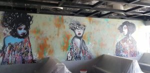 Graffiti at Hilton Dubai