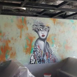 Graffiti at Hilton Dubai